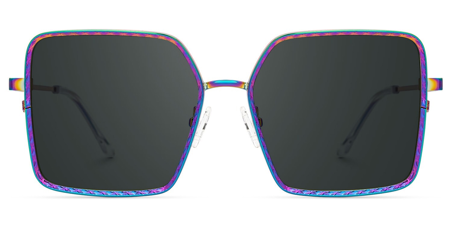 Toure Square Iridescent Glasses