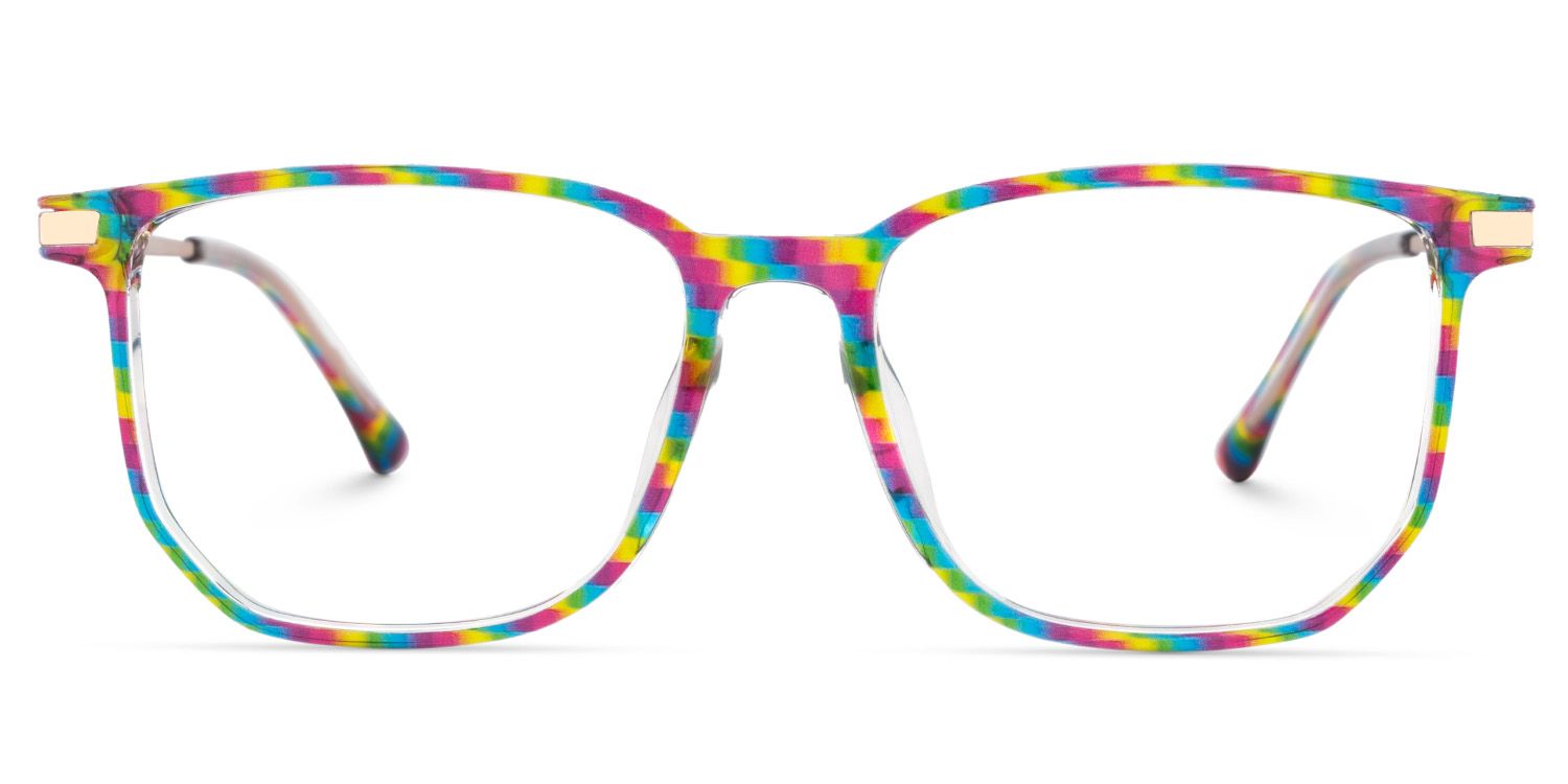 Fezell Multicolor Thin Frame Eyeglasses | Zeelool Optical1