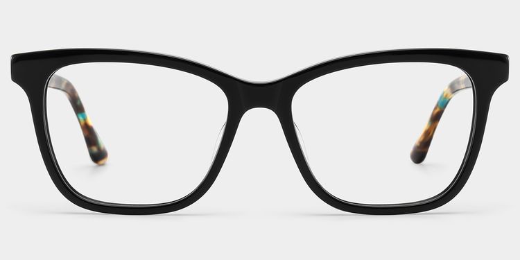 Faith Black Rectangle Glasses