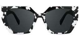 Sileidy Geometric Black-White Glasses0
