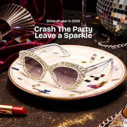 Giselle  Cat-eye Silver Glasses0