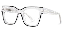 Zerica Square Clear Glasses2