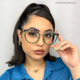 Laraine Cat Eye Two-Tone Glasses4