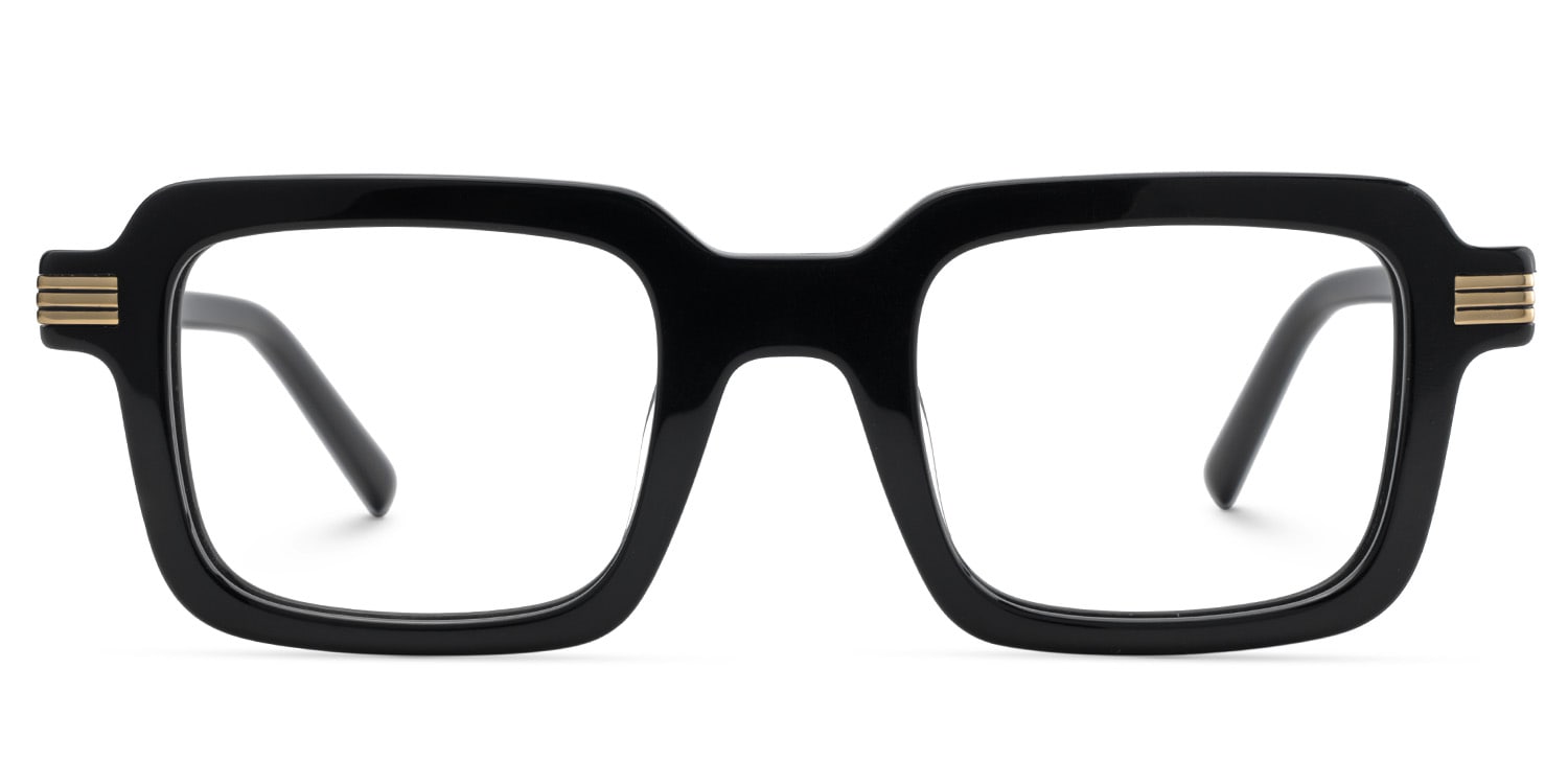 Renu Square Black Glasses1