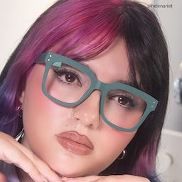 Liizbeett Square Green Glasses8