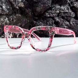 Malcolm Square Pink Havana Glasses0