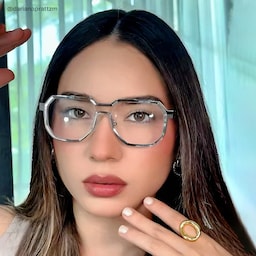 Hype Geometric Silver Glasses7