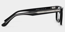 Patrick Rectangle Black Glasses4