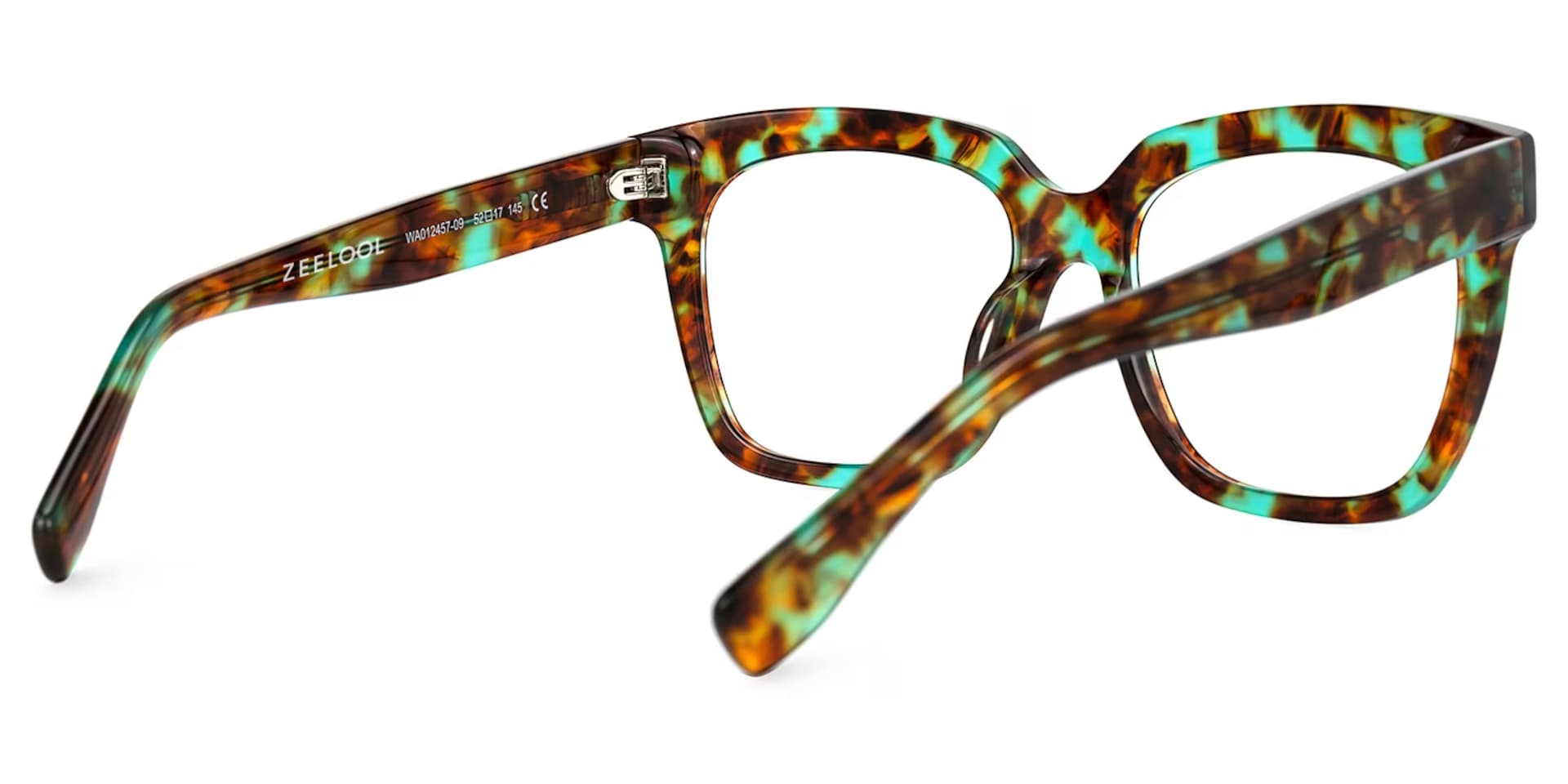 Xion Green-Tortoise Square Frames Glasses | Zeelool3