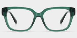 Blake Green Square Glasses2