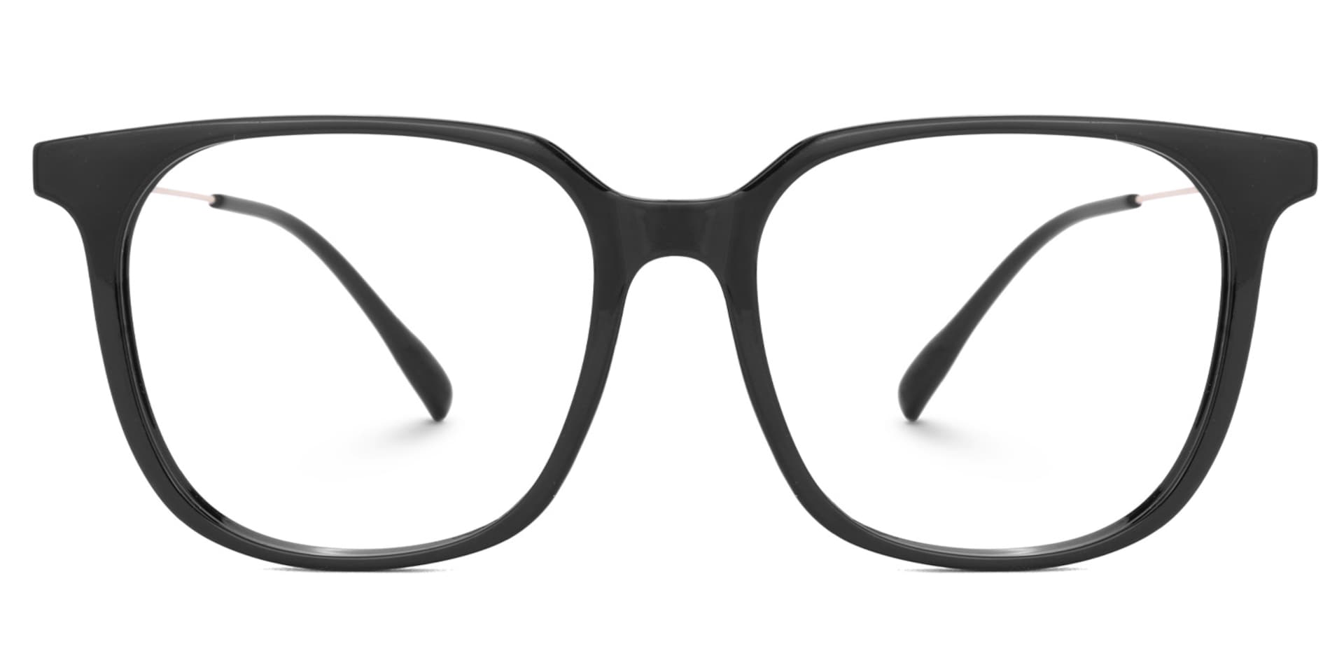 Ameedah Black Square Thin Glasses | Zeelool0