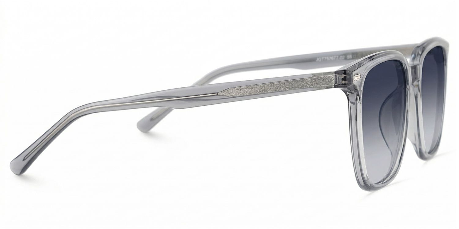 Eliza Tr90 Grey Square Frame Sunglasses | ZEELOOL