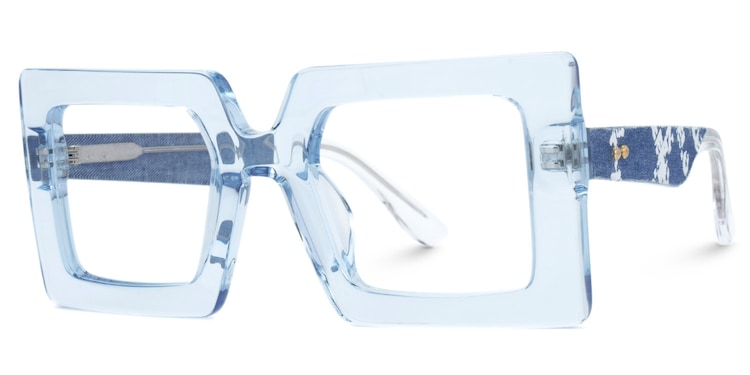 Tiffaney Square Blue Glasses