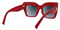 Alberta Cat Eye Red Sunglasses3