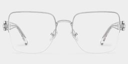 Lauren Square Silver Glasses0