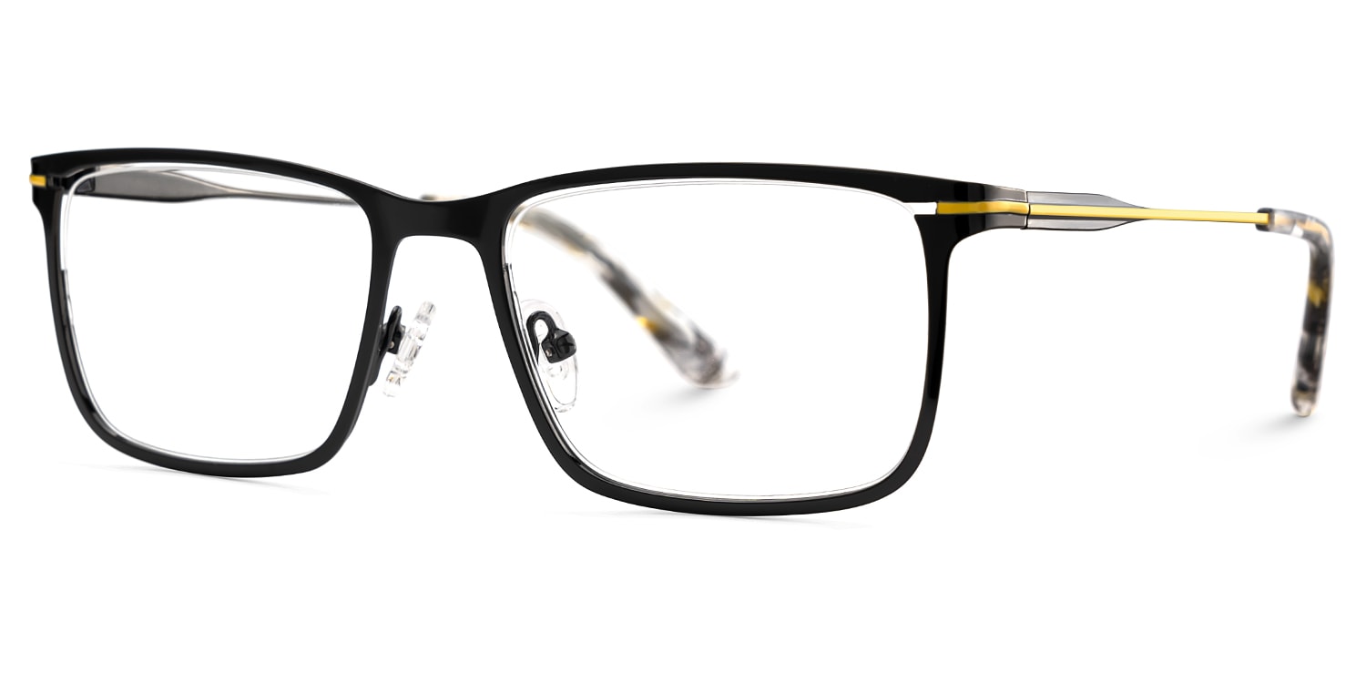 Thin Frame Rectangle Glasses With Adjustable Nose Pads3