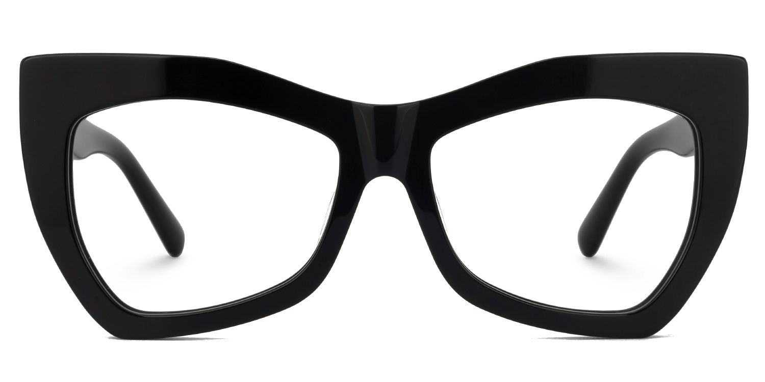 Bernita Geometric Black Glasses | Zeelool Glasses0