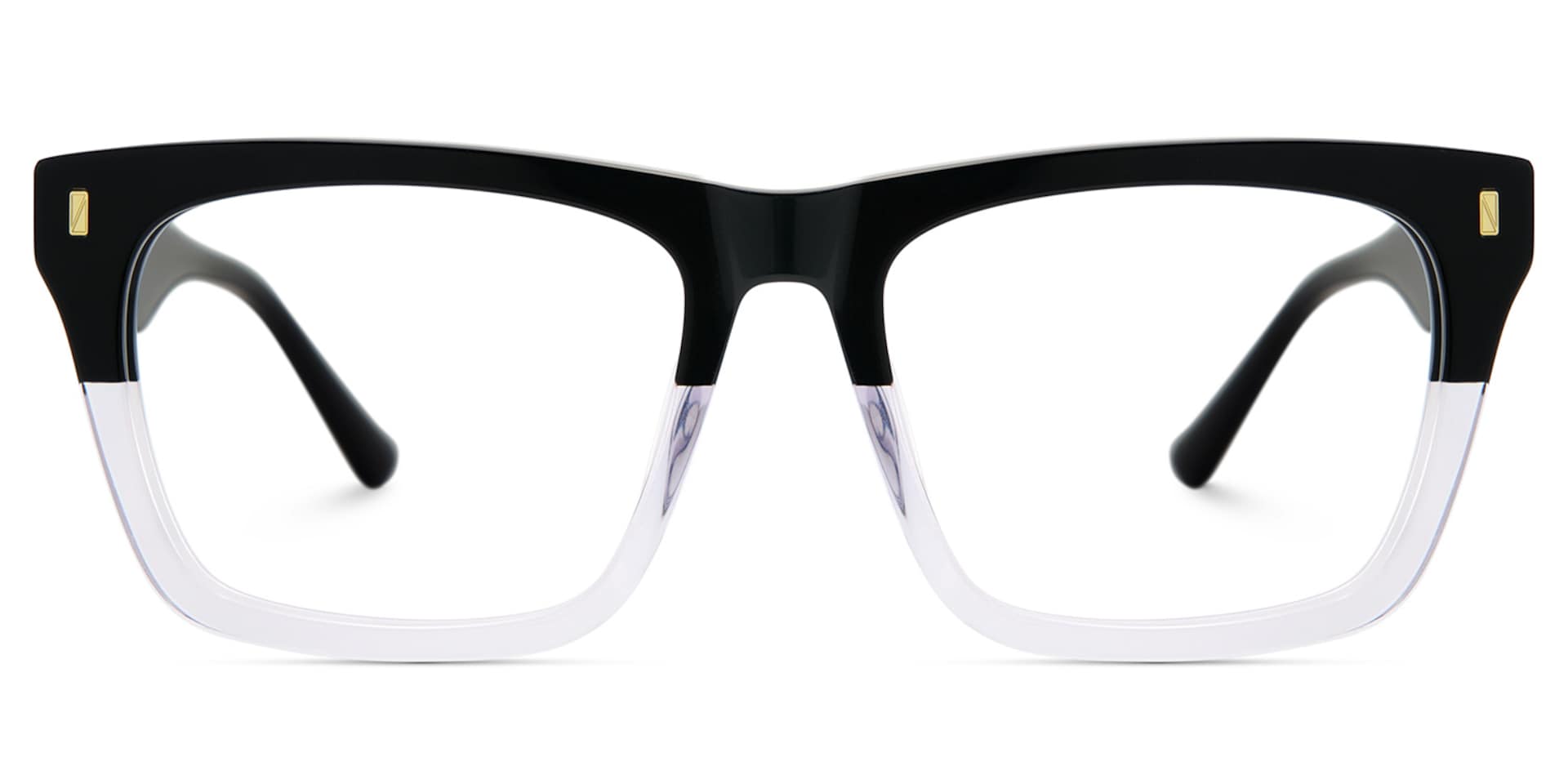Rectangular Spectacle Frames with Brown Blue Color2