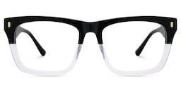 Brookins Rectangle Black Crystal Glasses2