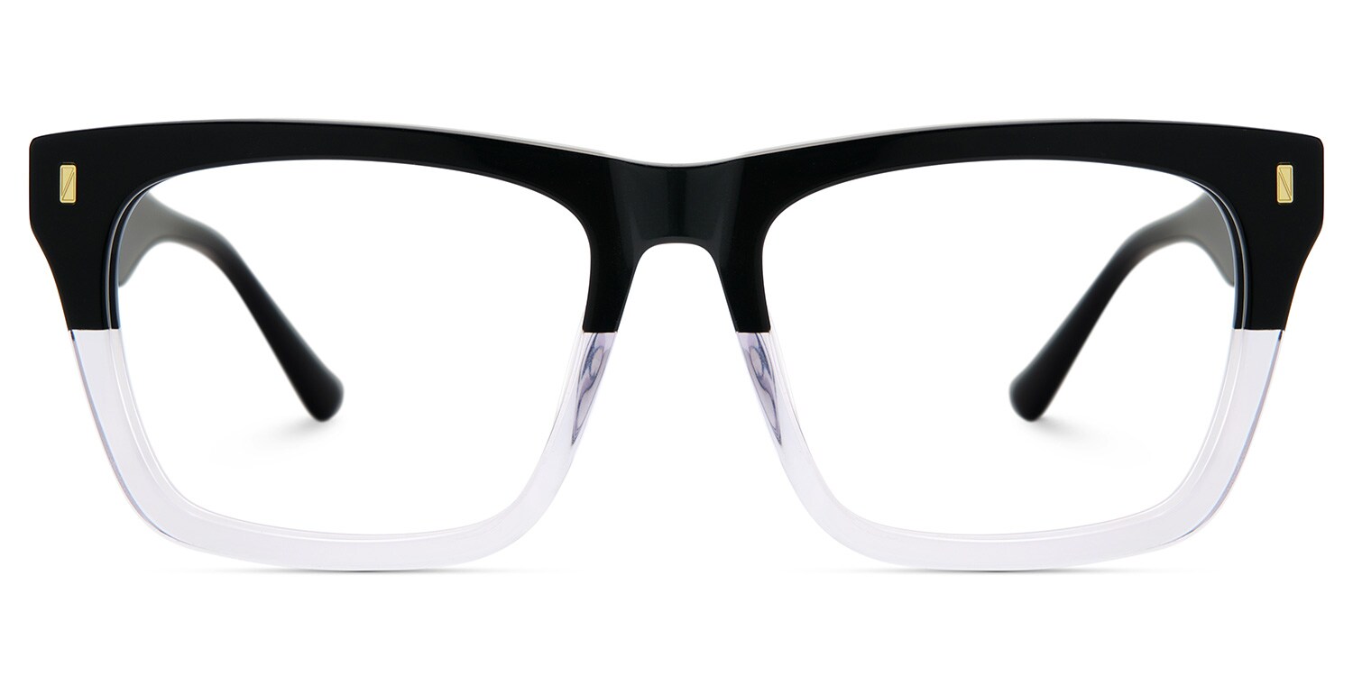 Rectangular Spectacle Frames with Brown Blue Color2