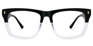 Brookins Rectangle Black Crystal Glasses2