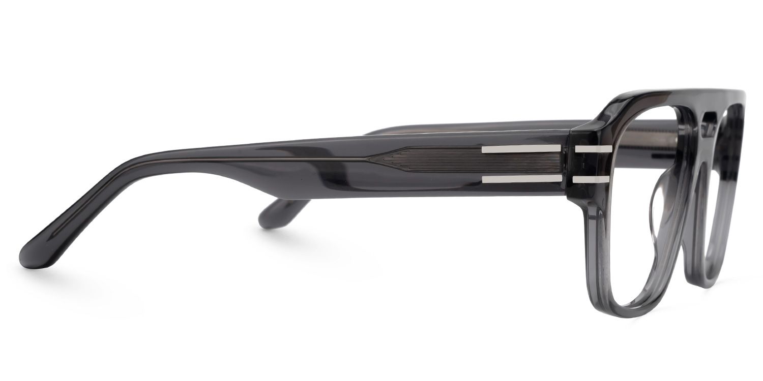 Haque Gray Eyeglasses with Aviator Shape | Zeelool Optical2