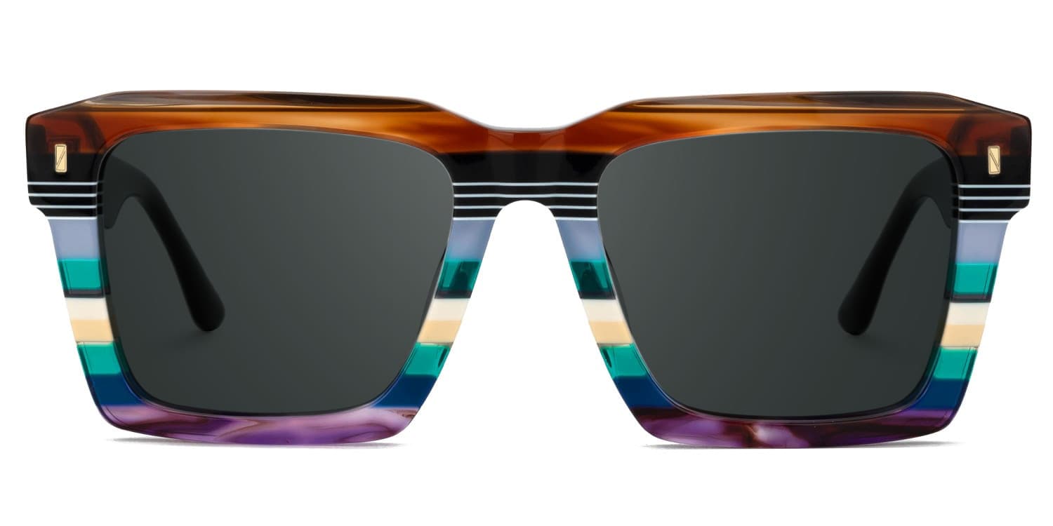 Kenish Square Multicolor Glasses