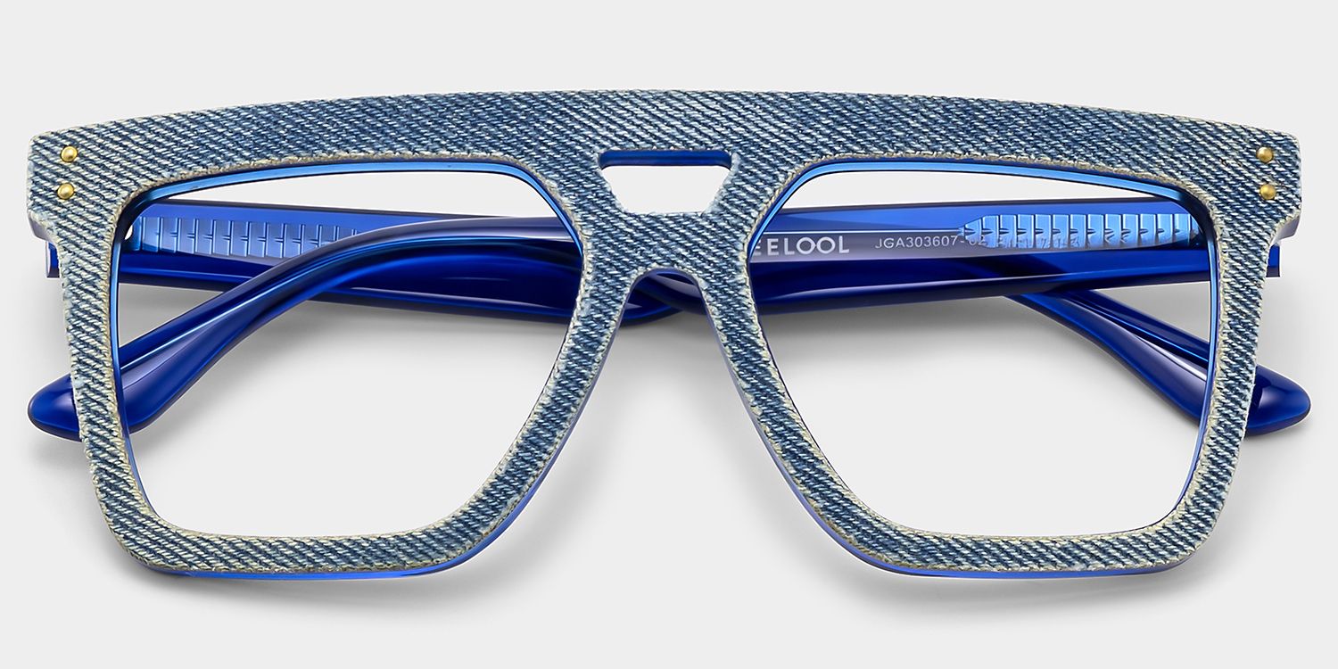Rubin Denim Glasses, Blue Jean Frame Eyeglasses3