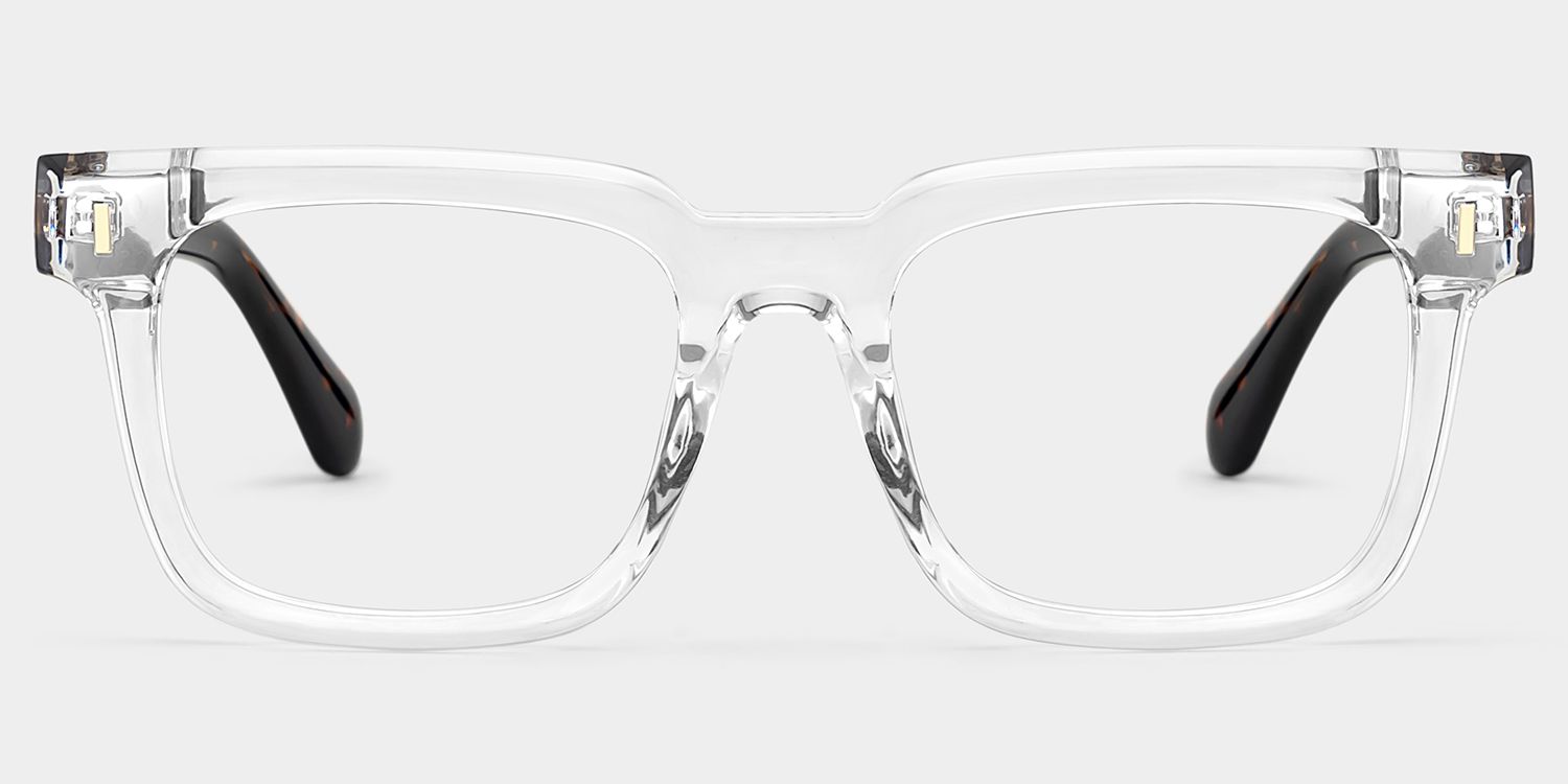 Connor Transparent Clear full Rim Rectangle Eyeglasses | ZEELOOL1