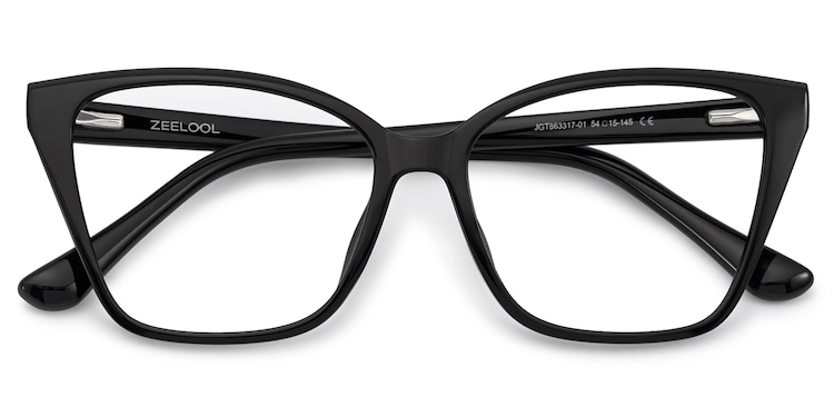 Sienna Butterfly Black Glassess