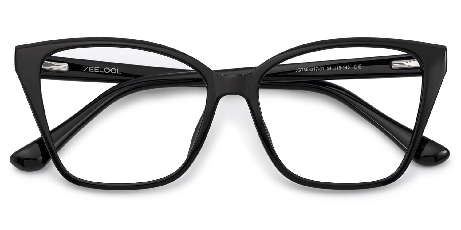 Sienna Butterfly Black Glassess