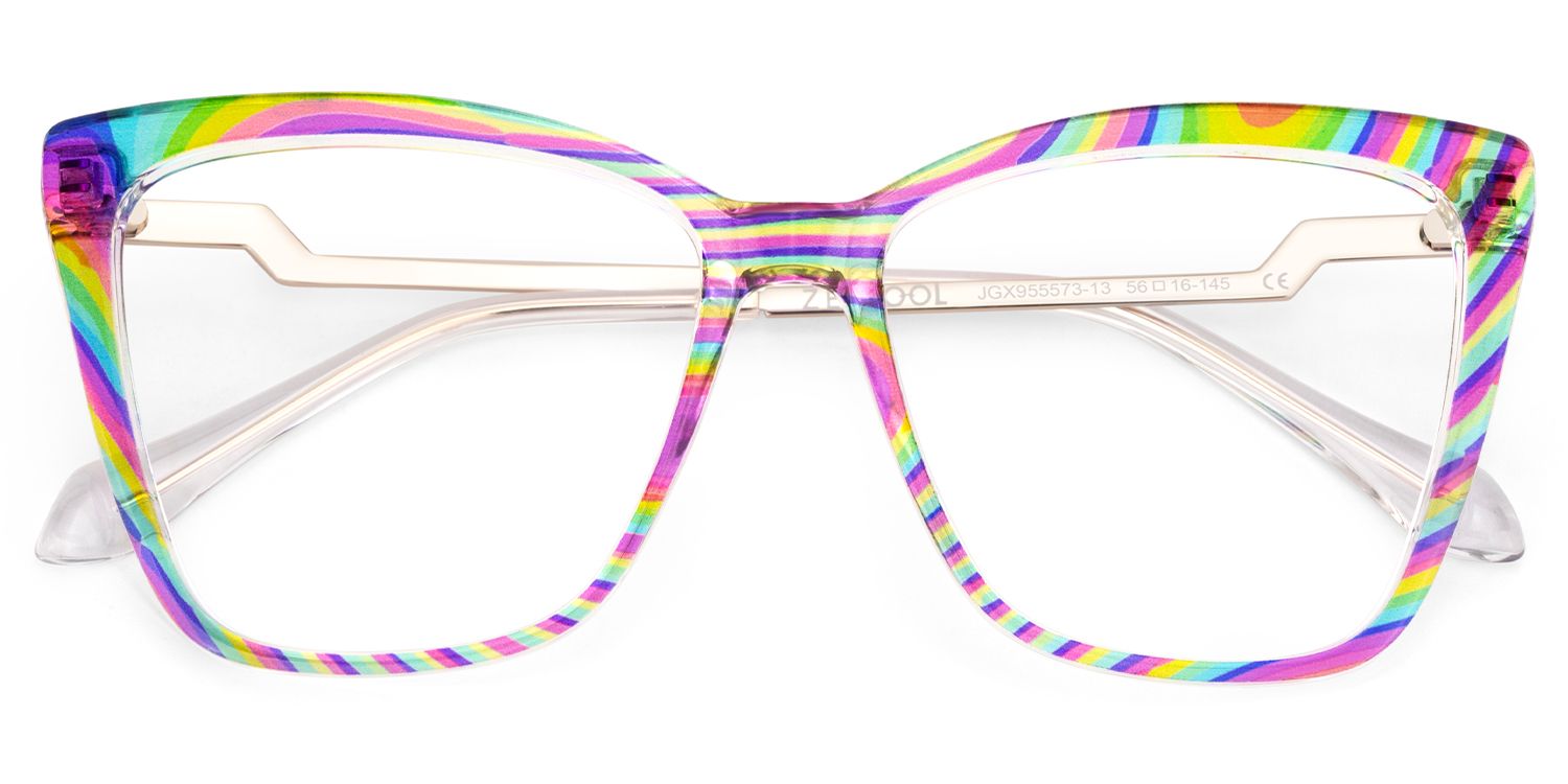 Awilda Cateye Multicolor Eyeglasses2