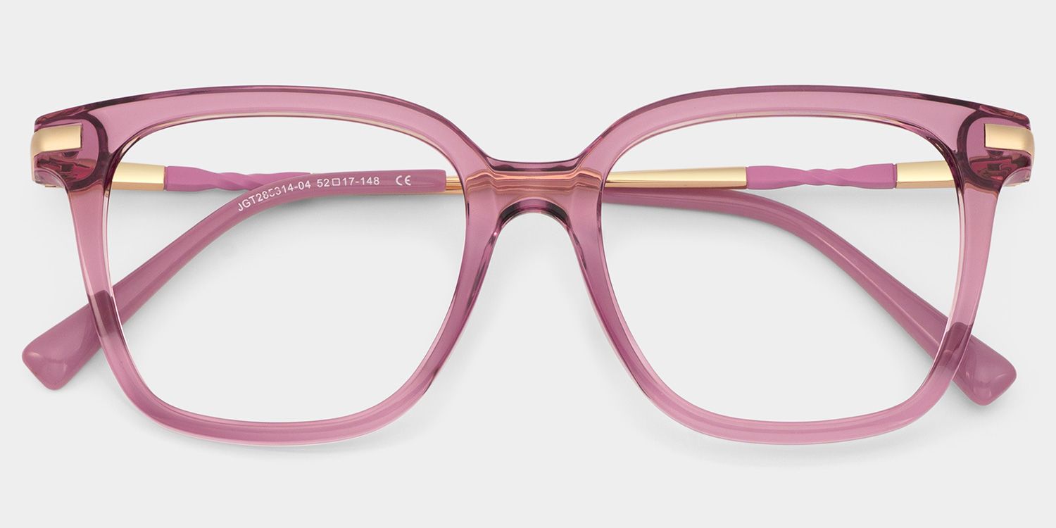Jacqui Square Pink Glasses