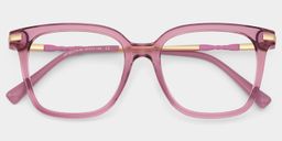 Jacqui Square Pink Glasses2