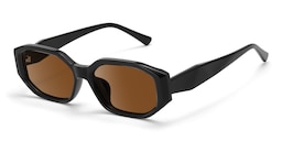 Kiara Geometric Black Sunglasses2