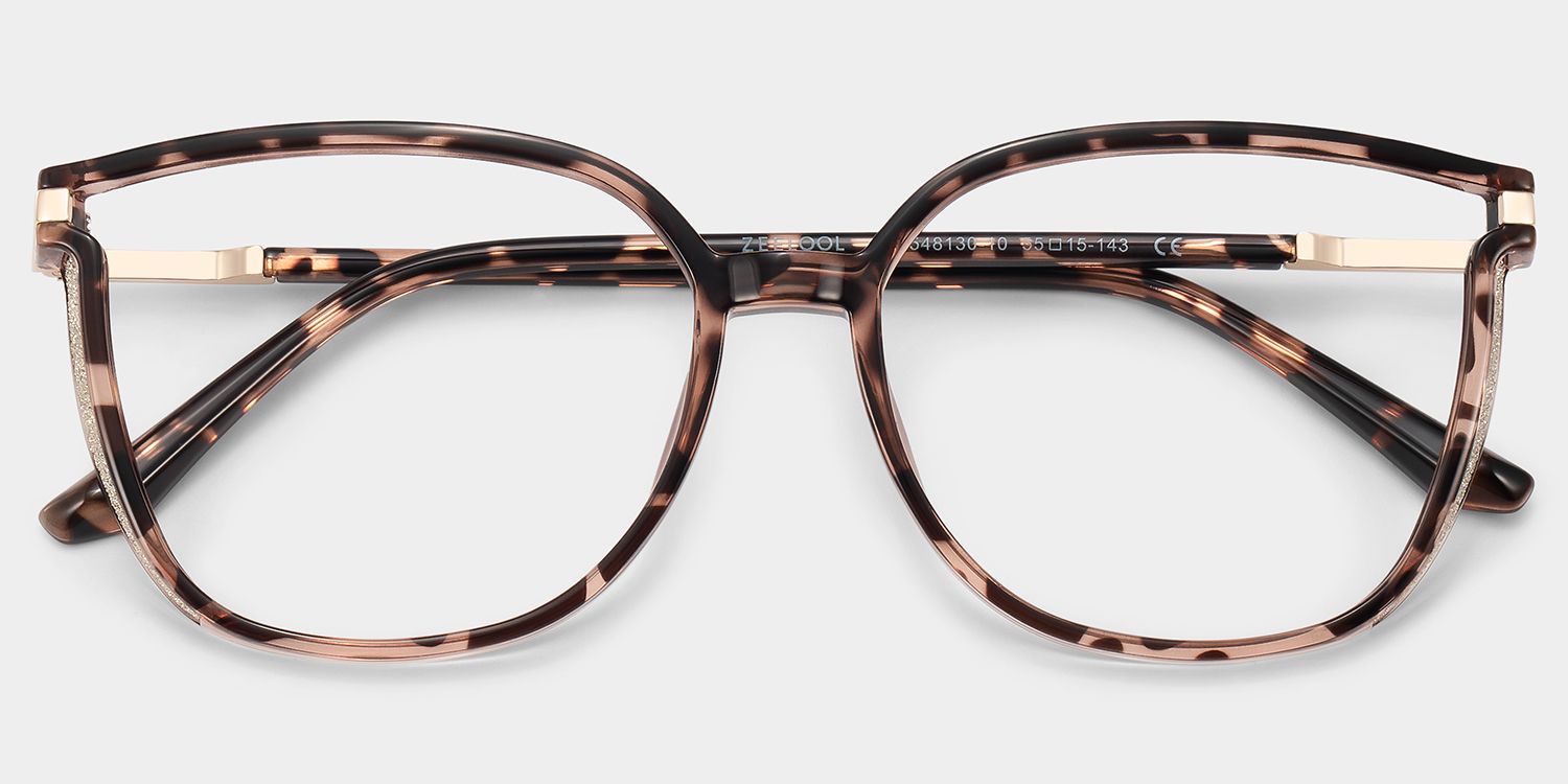 Rodz Pale Tortoiseshell Glasses with Square Thin frame