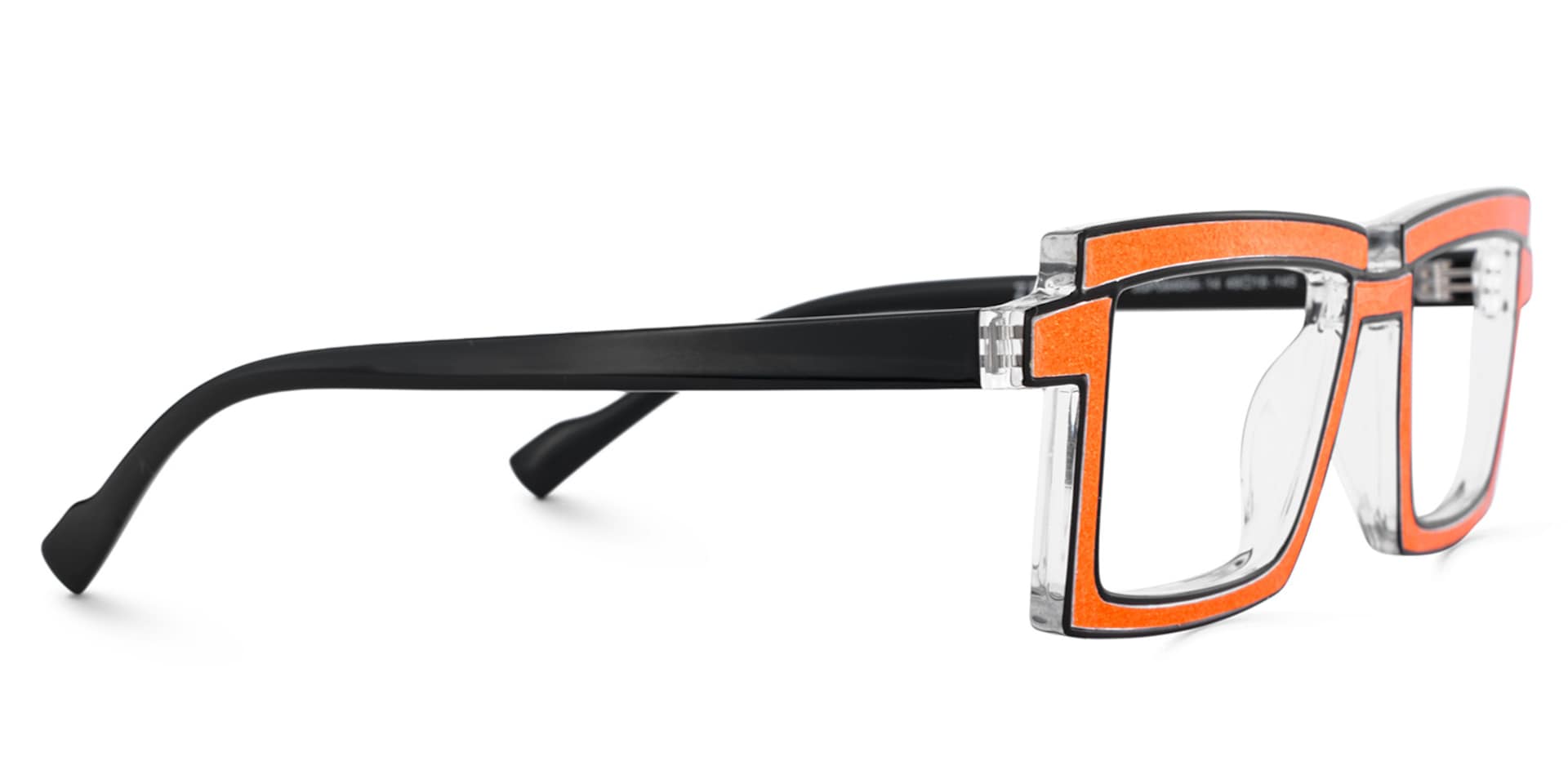 Zephyr Orange Glasses in Cyberpunk Style Eyeglasses4