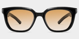 Lyric Rectangle Black Polarized Sunglasses1