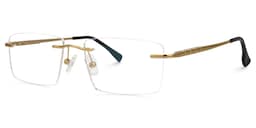 Cetina Rectangle Gold Glasses1