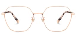 Dunbar Geometric Rose Gold Glasses0