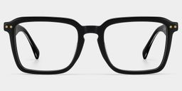 Vickerie Black Rectangle Glasses1