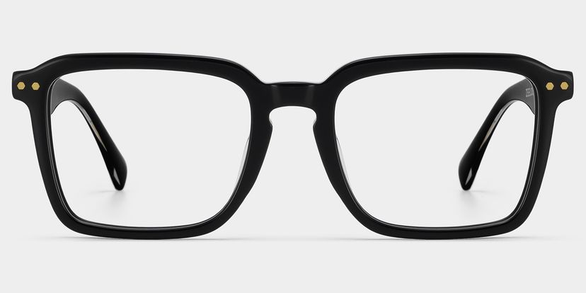 Vickerie Rectangle Black Glasses