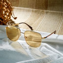 Valentina Gold Square Sunglasses0