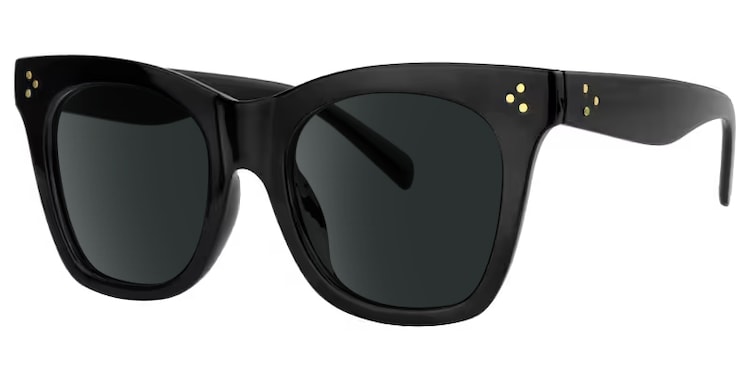 Gordon Rectangle Black Glasses