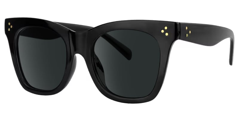 Gordon Rectangle Black Glasses