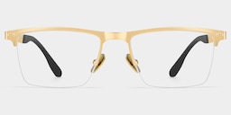 Brock Browline Gold Glasses3