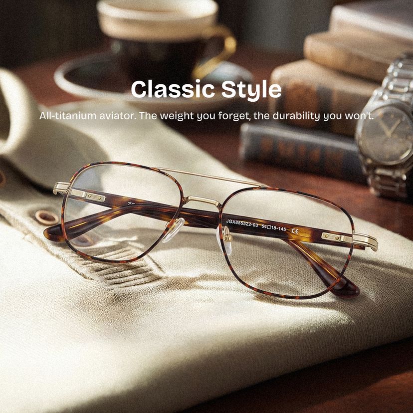 Anderson Aviator Tortoise Glasses