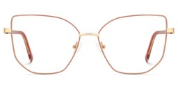 Sabita Geometric Matte Pink Glasses0