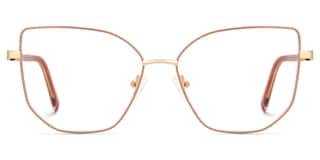 Sabita Geometric Matte Pink Glasses0