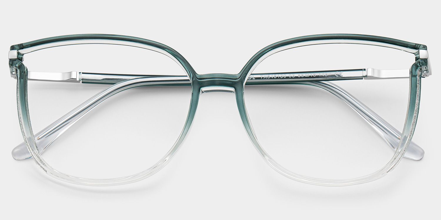 Rodz Sage Green Frame Glasses with Square Design1
